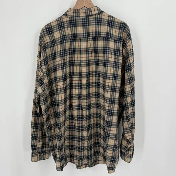 Brooks Brothers Mens 2XL Long Sleeve Plaid Button Down Shirt Cotton - Picture 4 of 5